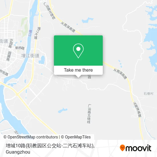 增城10路(职教园区公交站-二汽石滩车站) map