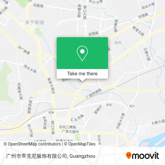 广州市帝克尼服饰有限公司 map