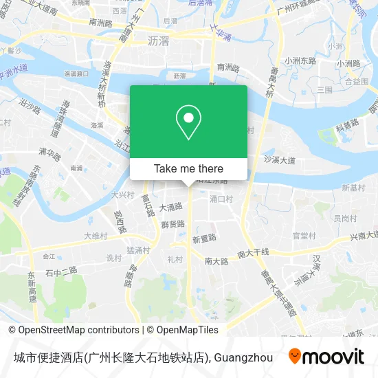 城市便捷酒店(广州长隆大石地铁站店) map