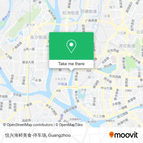 悦兴海鲜美食-停车场 map