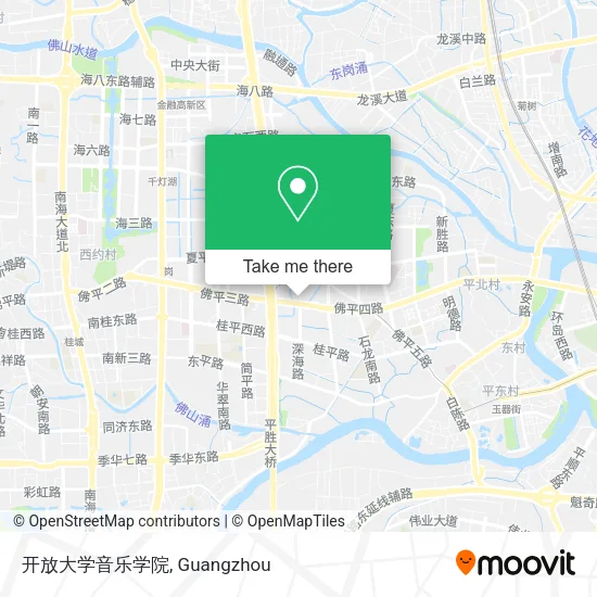 开放大学音乐学院 map