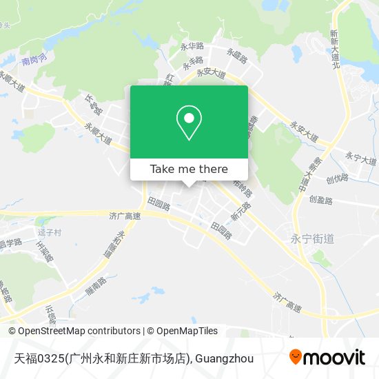 天福0325(广州永和新庄新市场店) map