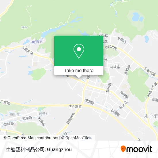 生勉塑料制品公司 map