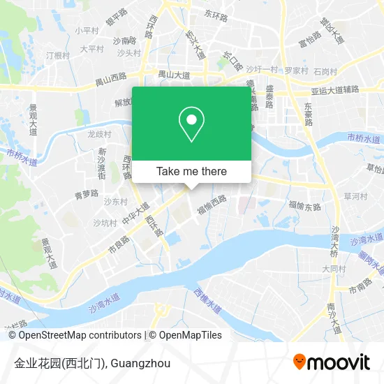 金业花园(西北门) map