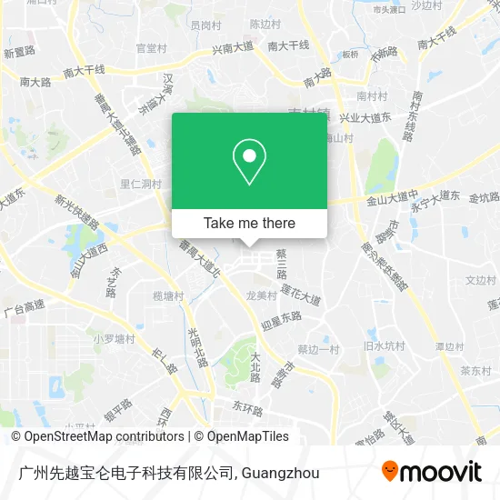 广州先越宝仑电子科技有限公司 map