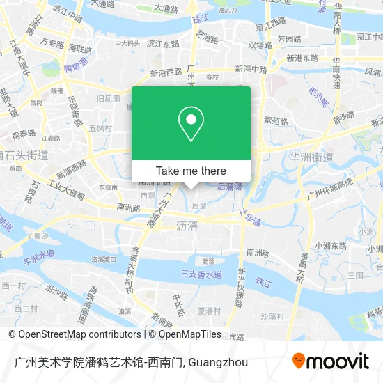 广州美术学院潘鹤艺术馆-西南门 map