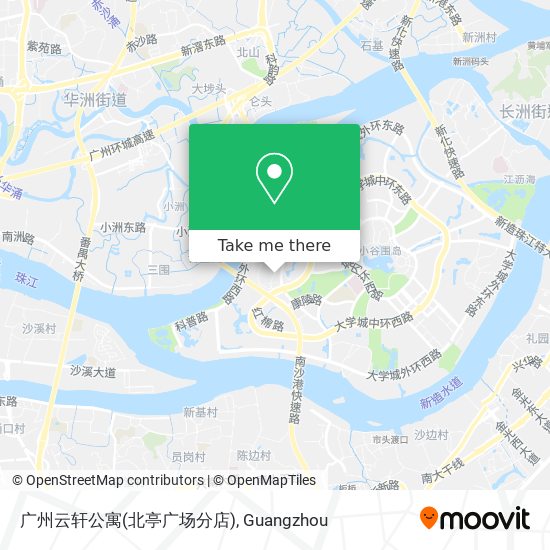 广州云轩公寓(北亭广场分店) map