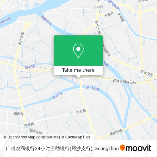 广州农商银行24小时自助银行(雁沙支行) map