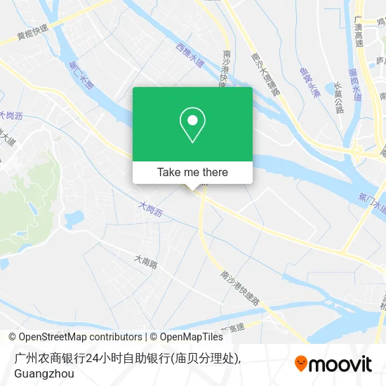 广州农商银行24小时自助银行(庙贝分理处) map