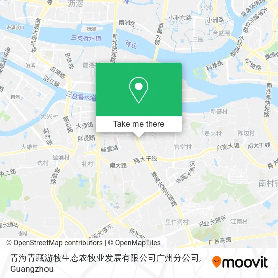 青海青藏游牧生态农牧业发展有限公司广州分公司 map
