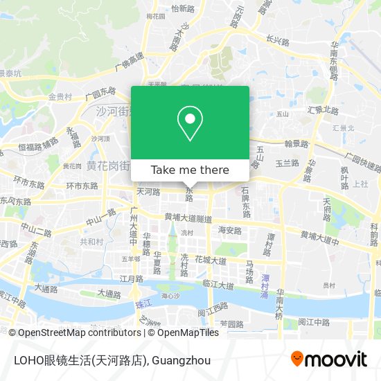 LOHO眼镜生活(天河路店) map