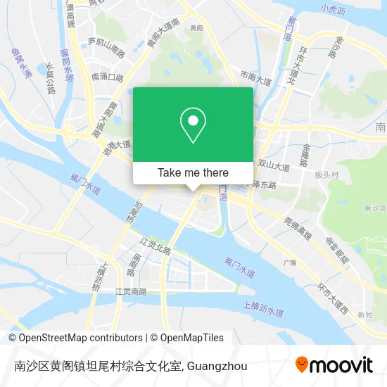 南沙区黄阁镇坦尾村综合文化室 map