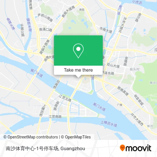 南沙体育中心-1号停车场 map