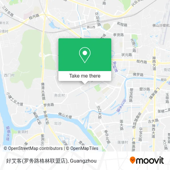 好艾客(罗务路格林联盟店) map
