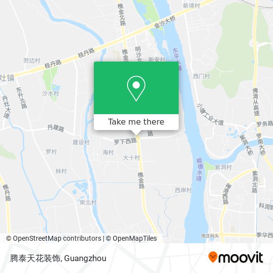 腾泰天花装饰 map
