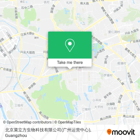 北京菜立方生物科技有限公司(广州运营中心) map