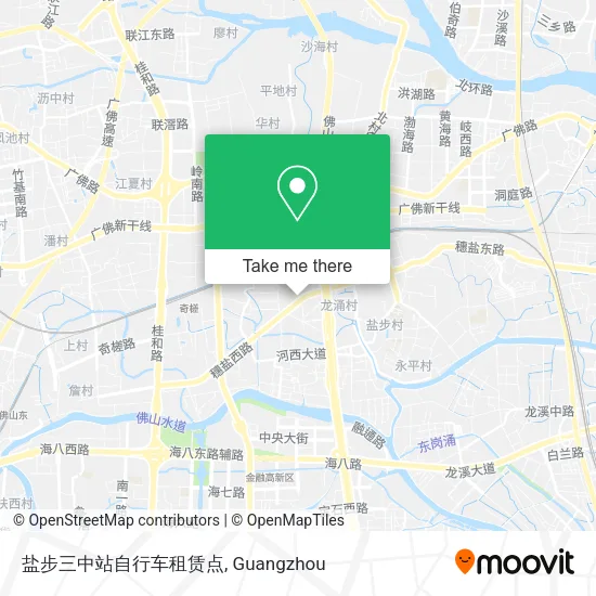 盐步三中站自行车租赁点 map