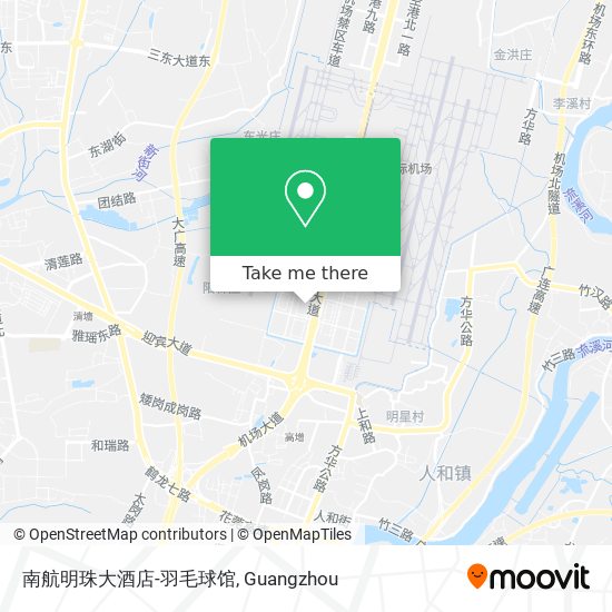 南航明珠大酒店-羽毛球馆 map