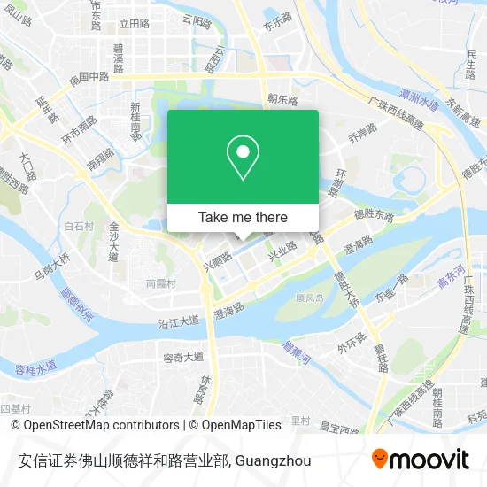 安信证券佛山顺德祥和路营业部 map