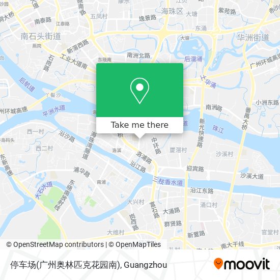 停车场(广州奥林匹克花园南) map