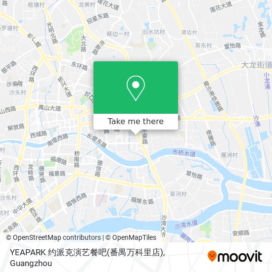 YEAPARK 约派克演艺餐吧(番禺万科里店) map