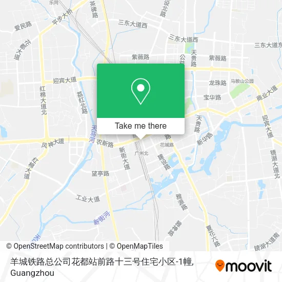 羊城铁路总公司花都站前路十三号住宅小区-1幢 map