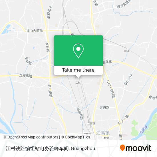 江村铁路编组站电务驼峰车间 map