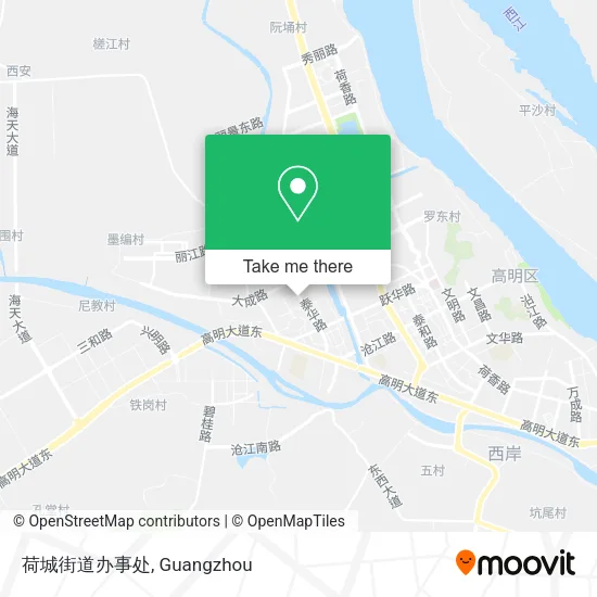 荷城街道办事处 map
