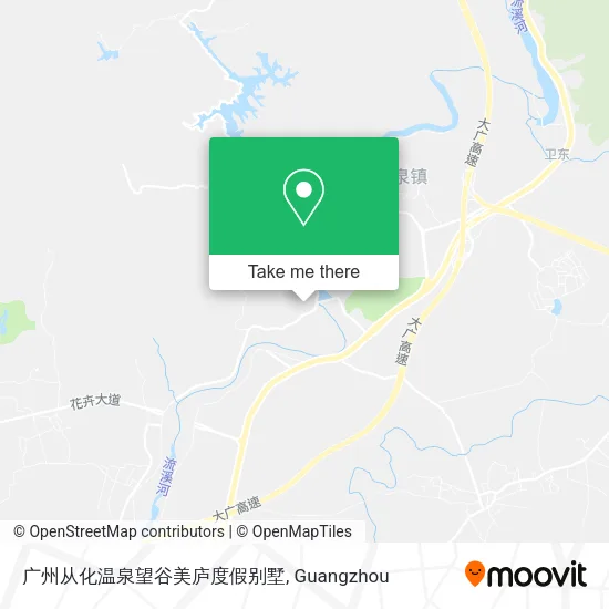广州从化温泉望谷美庐度假别墅 map