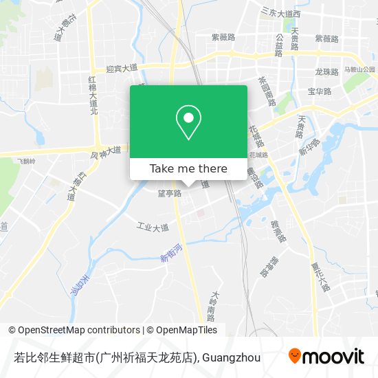 若比邻生鲜超市(广州祈福天龙苑店) map