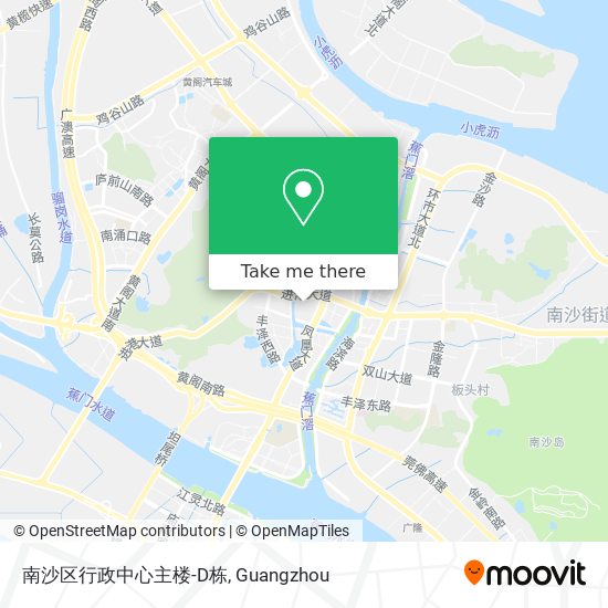 南沙区行政中心主楼-D栋 map