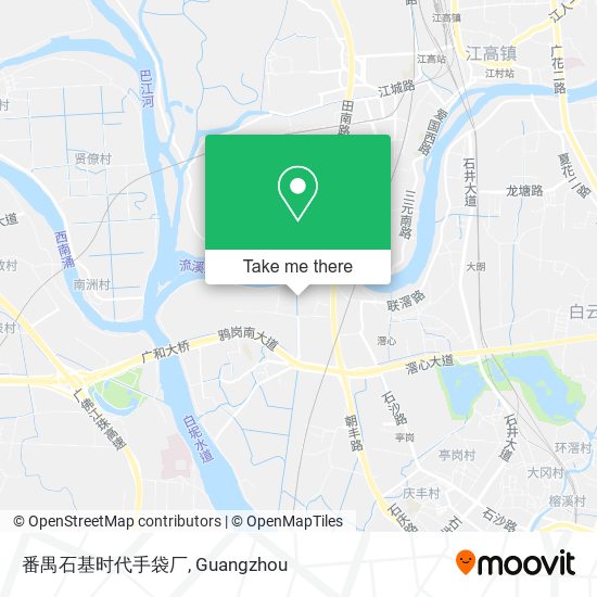 番禺石基时代手袋厂 map