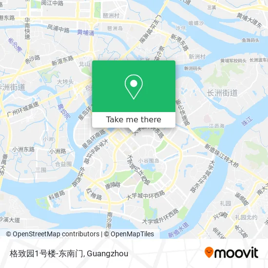 格致园1号楼-东南门 map