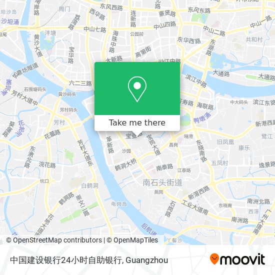 中国建设银行24小时自助银行 map