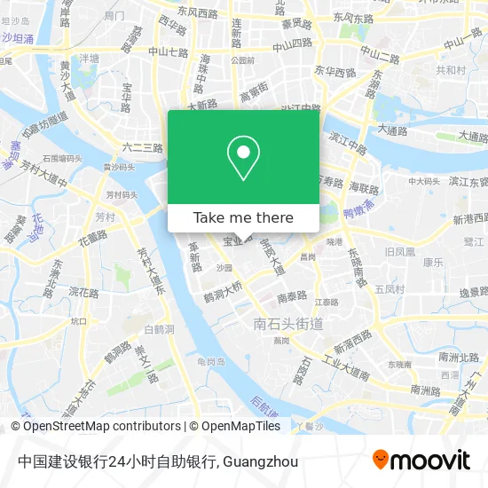 中国建设银行24小时自助银行 map