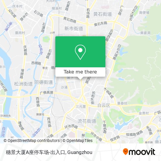 穗景大厦A座停车场-出入口 map