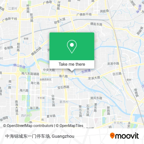 中海锦城东一门停车场 map