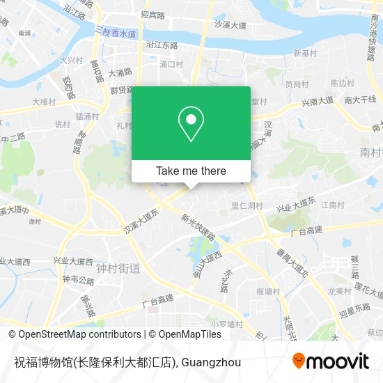 祝福博物馆(长隆保利大都汇店) map