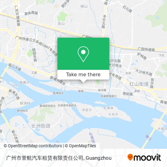 广州市誉航汽车租赁有限责任公司 map