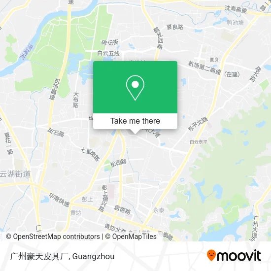 广州豪天皮具厂 map