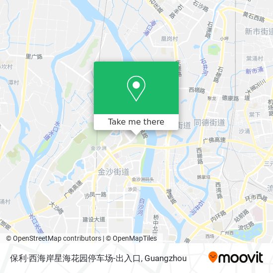 保利·西海岸星海花园停车场-出入口 map