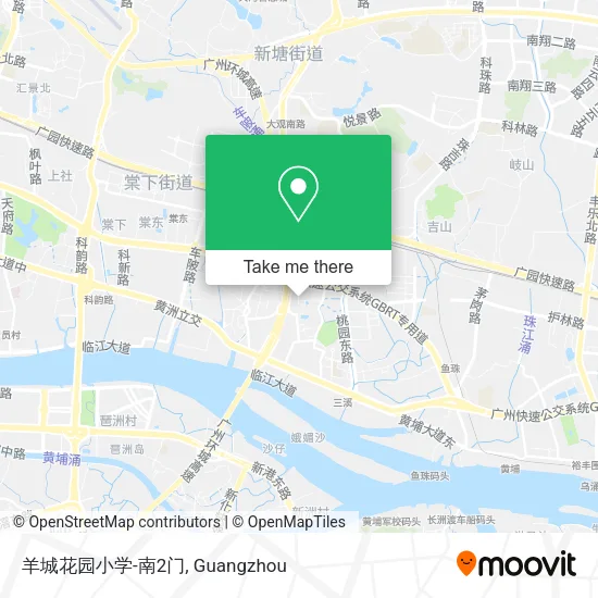 羊城花园小学-南2门 map