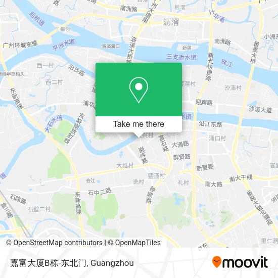 嘉富大厦B栋-东北门 map