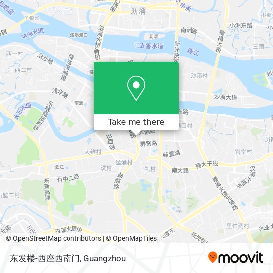 东发楼-西座西南门 map