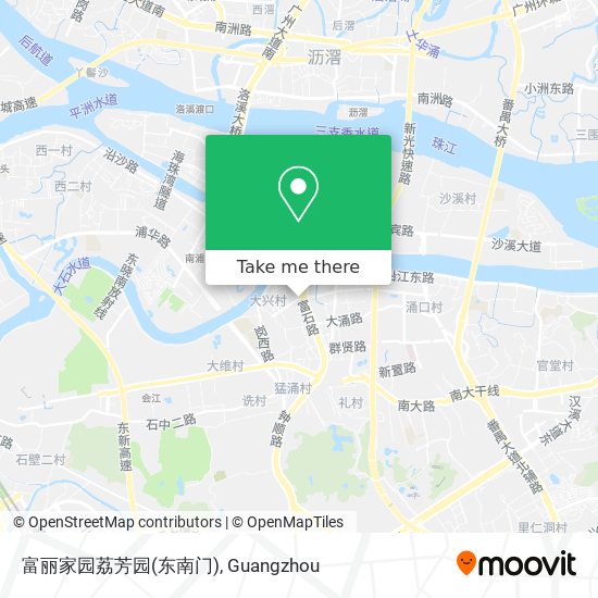 富丽家园荔芳园(东南门) map