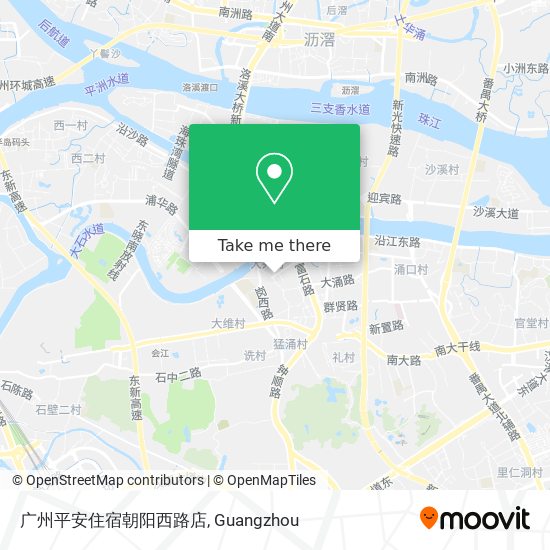 广州平安住宿朝阳西路店 map