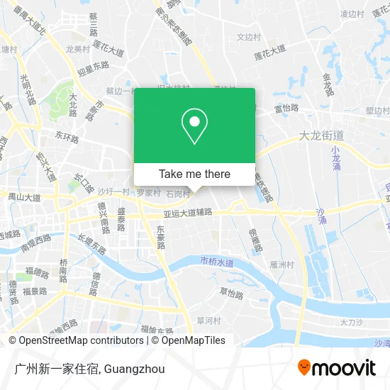 广州新一家住宿 map