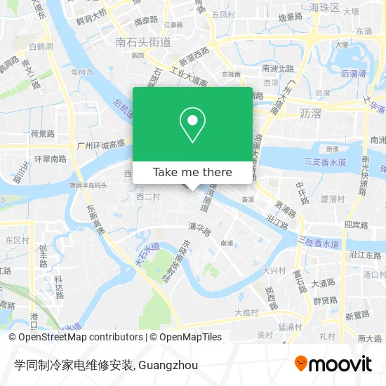 学同制冷家电维修安装 map