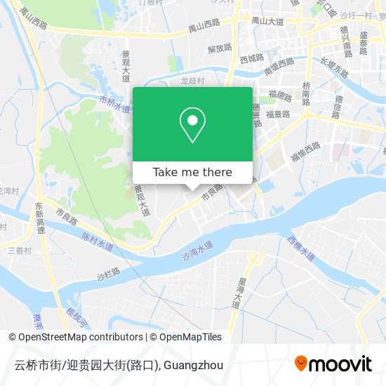 云桥市街/迎贵园大街(路口) map