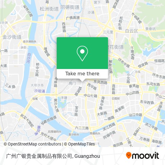 广州广银贵金属制品有限公司 map
